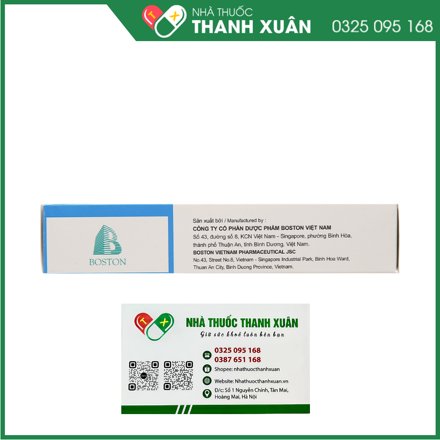 TenoBoston 300mg trị nhiễm HlV-týp 1, viêm gan B